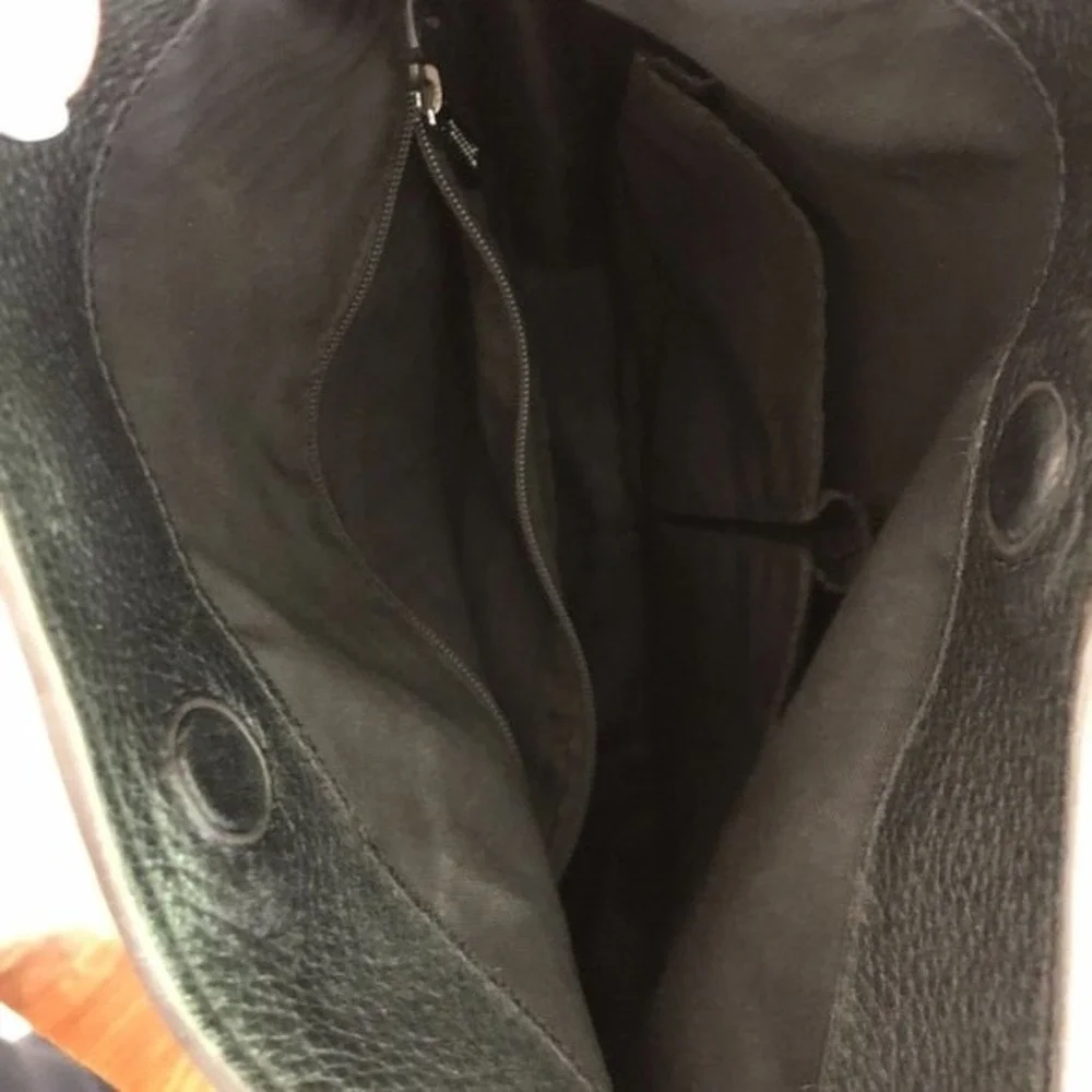 Rebecca Minkoff Lima Hobo Black Suede‎ Leather Crossbody Bag without Fringe